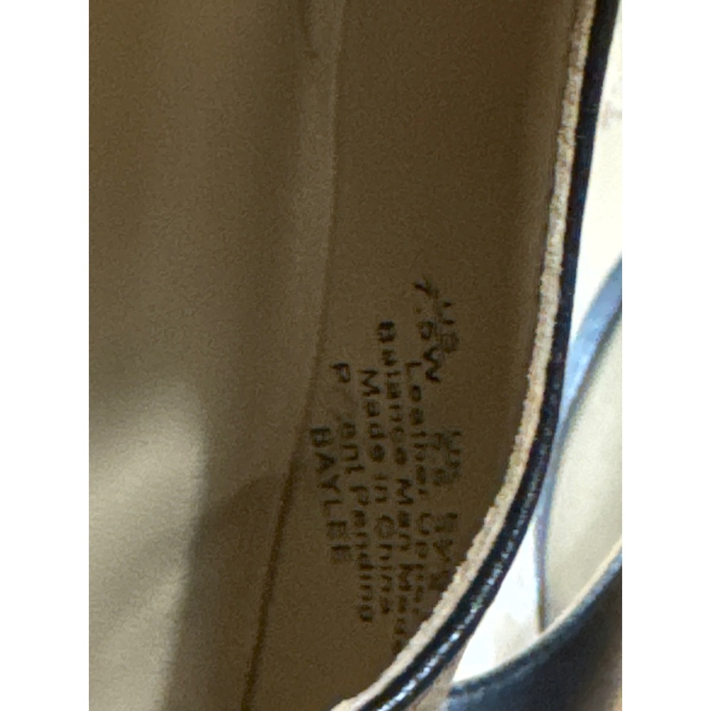 Naturalizer Baylee Black Leather Slingback Kitten Heels Pointed Toe Pumps 7.5W - Picture 5 of 5